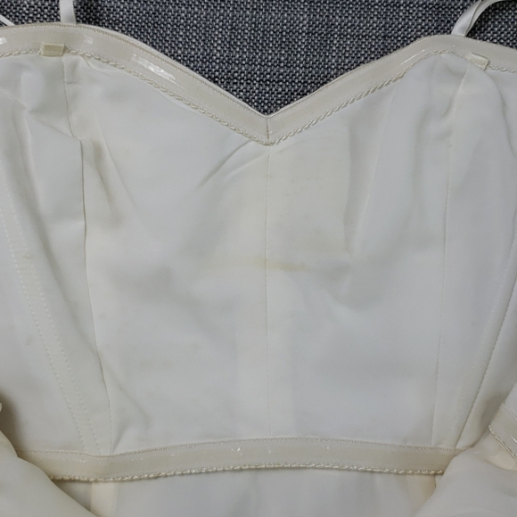 BCBGMaxAzria Gardenia strapless dress ivory 2 - Picture 6 of 12